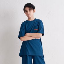 胸ポケット 刺繍ロゴ入り Ｔシャツ