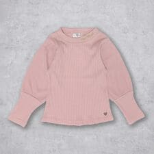 ボリューム袖 長袖リブトップス