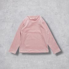 ストレッチベロア ハイネック長袖Ｔシャツ