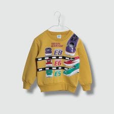 新幹線　裏起毛トレーナー