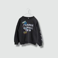 プリント 裏起毛トレーナー