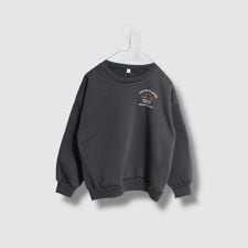 バックロゴ プリント 裏起毛トレーナー