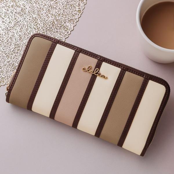 アナスイヴィンテージボタン ラウンド長財布　キャメル ヴィンテージボタン ラウンド長財布 | アナ スイ(ANNA SUI