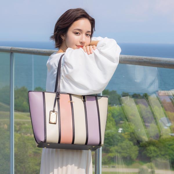 ラブラリーバイフェイラー モグモグドーナツ　バッグ モグモグドーナツ トートバッグ L/MOG-243171(ベージュ