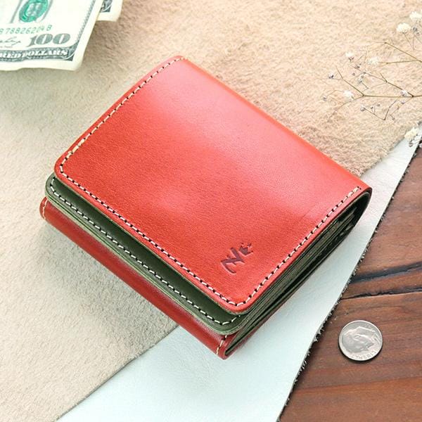 マネークリップ ／ 札ばさみ ／ オイルレザー ／ 牛革 ／ 日本製