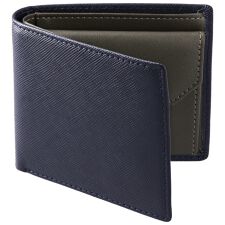 二つ折り財布 メンズ 本革 サフィアーノ スキミング防止 GAZIL ガジル GA-3702 mlb