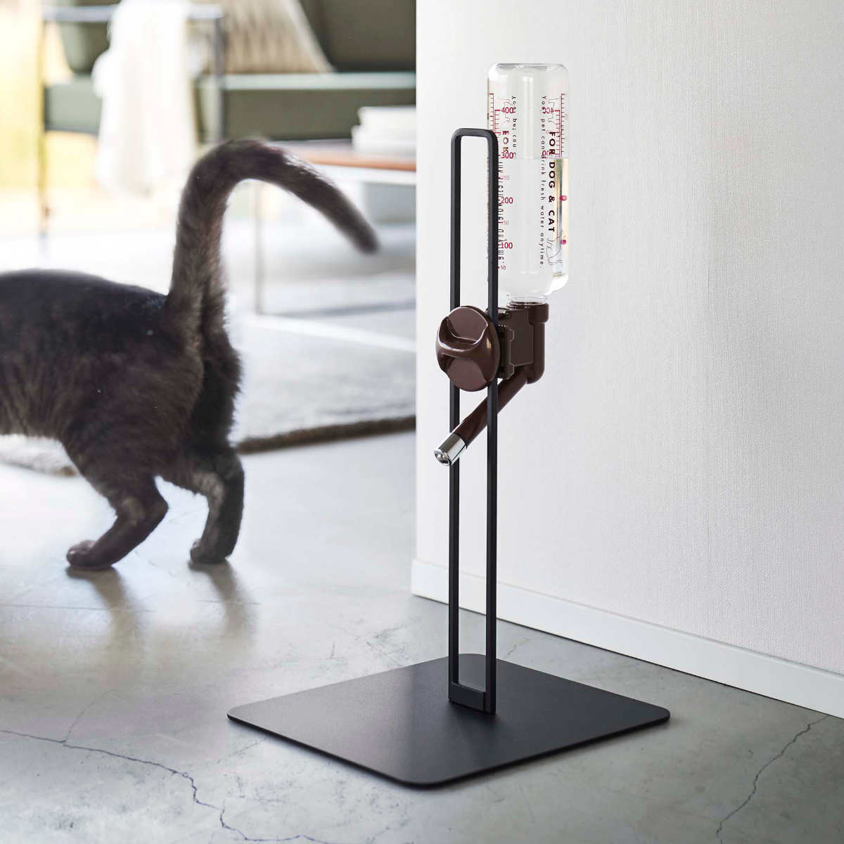 tower タワーペット用給水スタンド＋別売りリッチェルボトル ペット用ボトル給水器スタンド タワー 山崎実業 tower