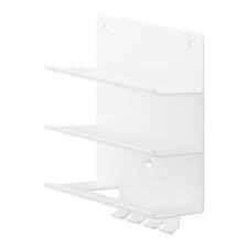 タワー(tower)の山崎実業 tower ウォールモバイル充電＆収納ラック タワー 3段 石こうボード壁対応