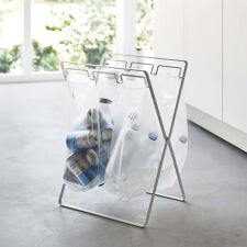 タワー(tower)の山崎実業 tower レジ袋3連＆45Lゴミ袋スタンド タワー  4903208057141