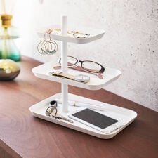 タワー(tower)の山崎実業 tower アクセサリー3段トレー タワー  4903208047241 タワーシリーズ