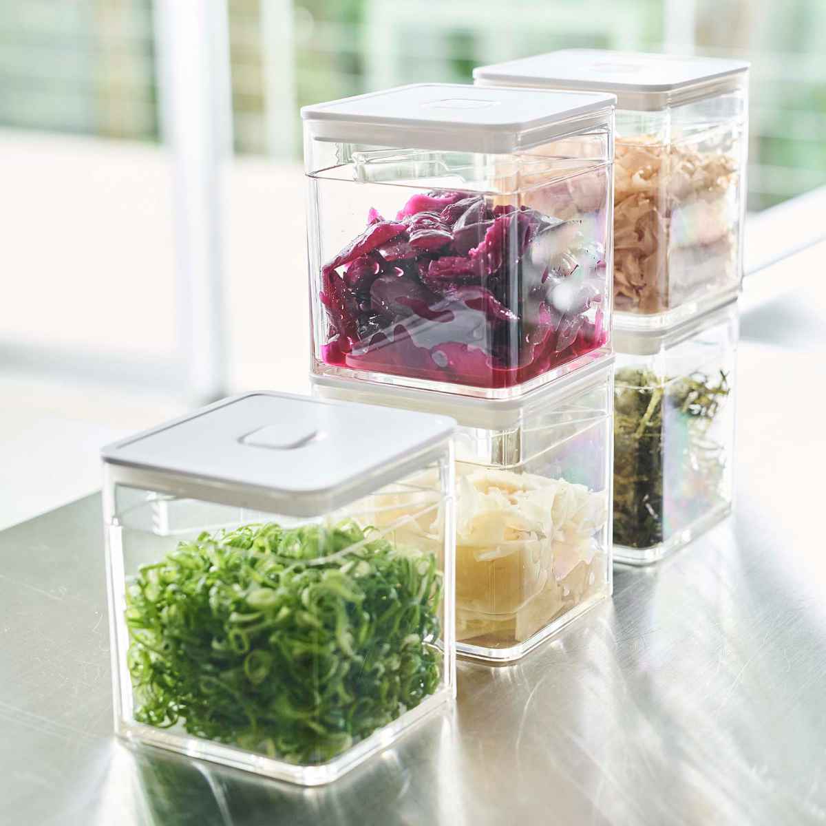 山崎実業 tower トング付き バルブ付き密閉保存容器 タワー | tower