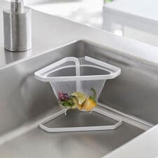 山崎実業 tower 水切りネットが付けられる三角コーナー タワー | タワー(tower)