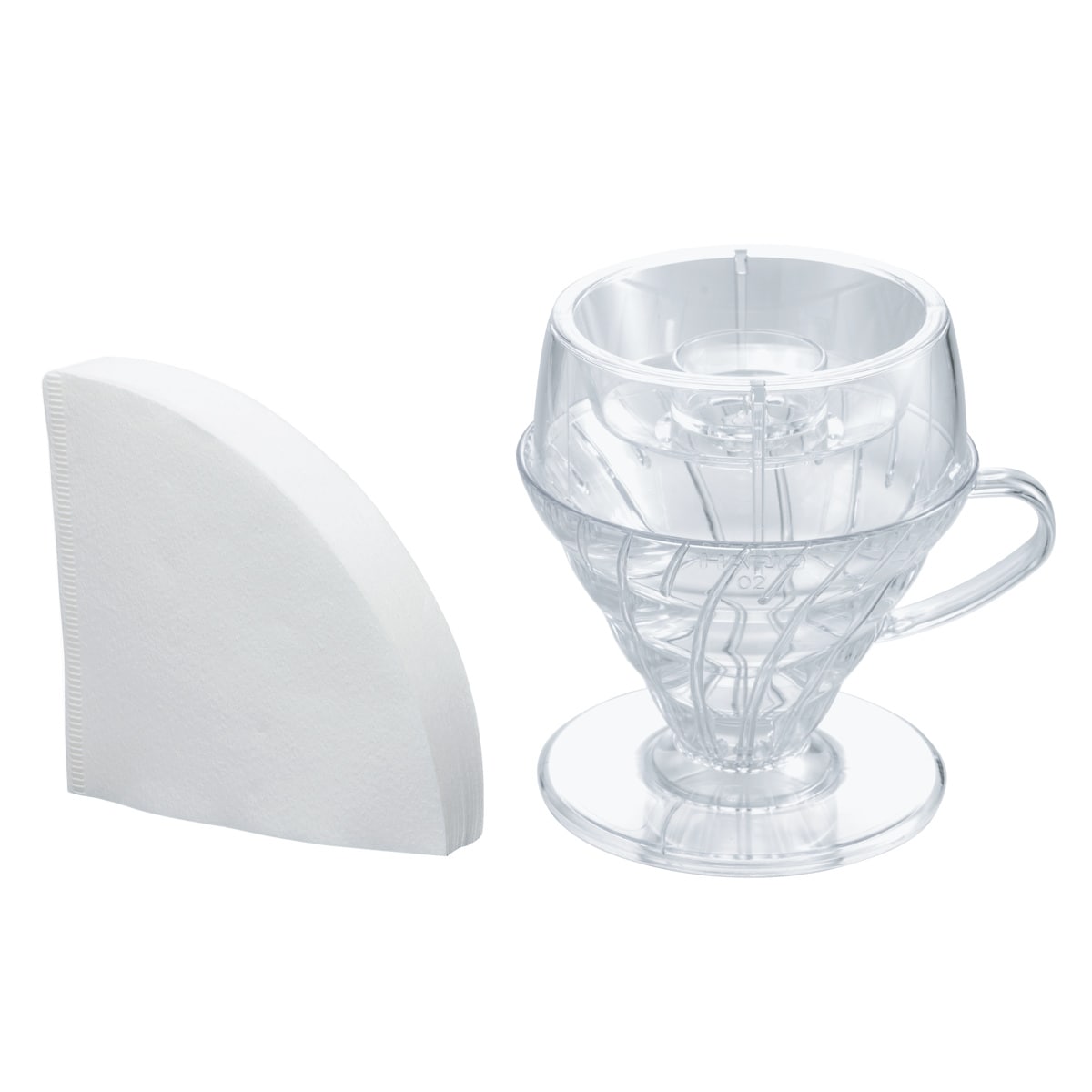 ハリオ HARIO V60 Drip-Assist Set PDA-1524-T 透明 1-4杯用 (コーヒー