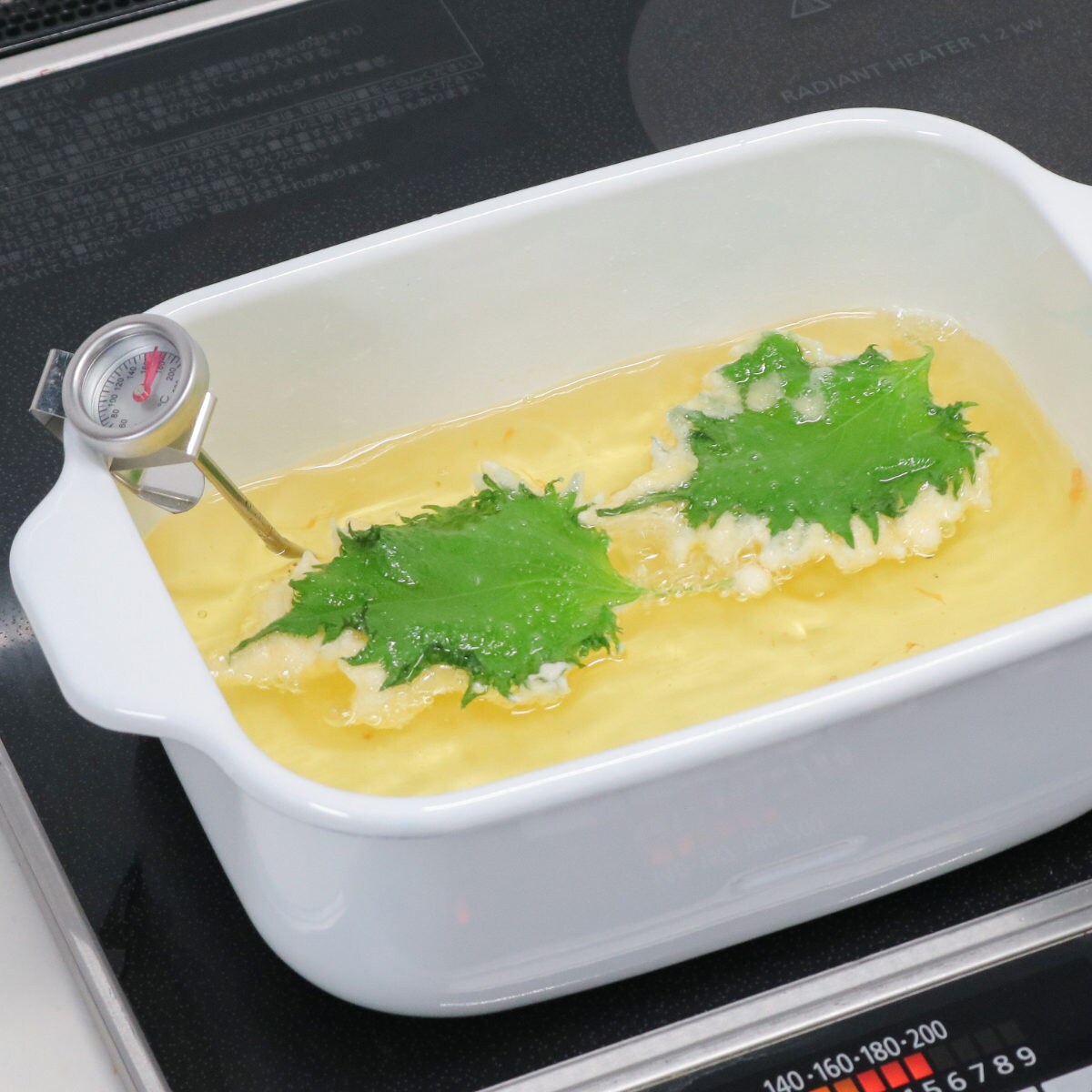 揚げ物鍋 富士ホーロー IH対応 ワイド 油はねガード付き 天ぷら鍋｜油