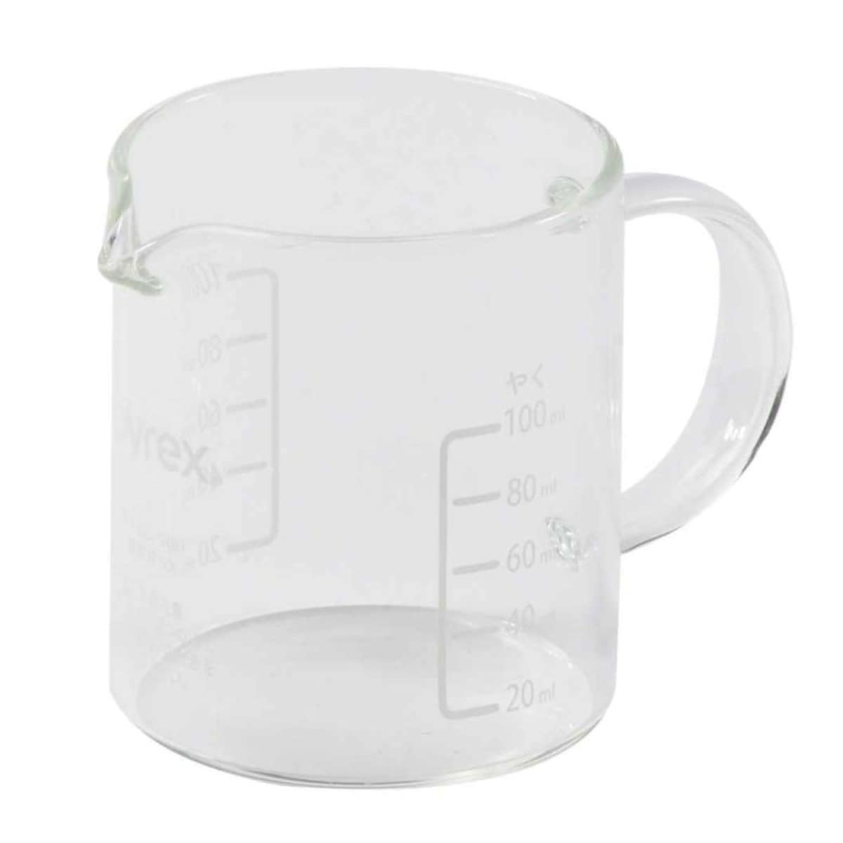 [�}���C]PYREX �v�ʃJ�b�v 100ml �n���h���t�� ���W���[�J�b�v/���r���O�[�g�ilivingut�j �z���C�g