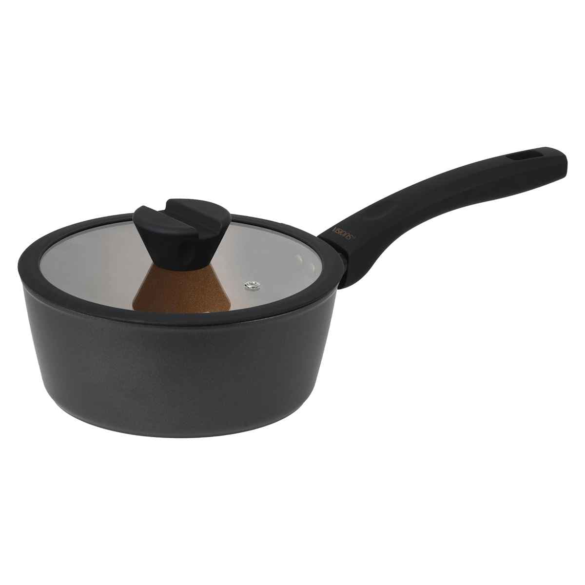 [�}���C]�Ў�� 18cm IH�Ή� VISIONS GOLD Coating Black �\�[�X�p�� /���r���O�[�g�ilivingut�j ONE