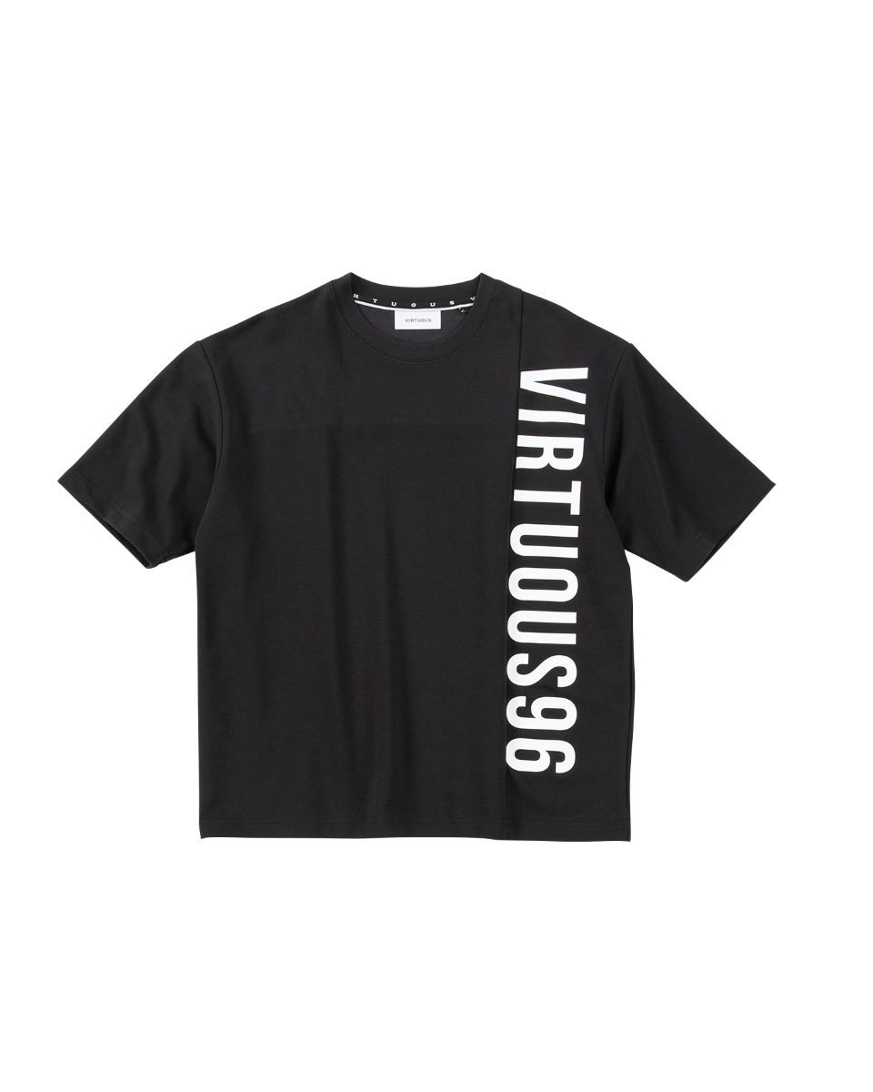 【VIRTUOUS/バーチャス】ポンチ切替ロゴＴシャツ