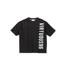 【VIRTUOUS/バーチャス】ポンチ切替ロゴＴシャツ
