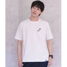 【HANGTEN/ハンテン】天竺足跡モチーフTシャツ