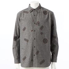 【KANSAI YAMAMOTO HOMME/カンサイヤマモトオム】ダンガリープリントシャツ