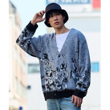 【HOLIDAY WALK/ホリデイウォーク】モヘア混ジャガードカーディガン