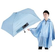 ラインドロップス(LINE DROPS)の【数量限定】innovator ポンチョ・50cm軽量傘　2点セット