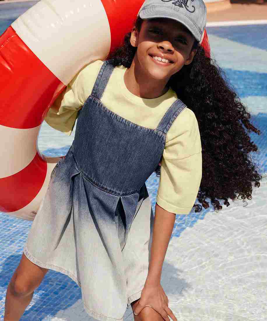 Max&Co. Kids & Junior デニムノースリーブワンピース | マックス