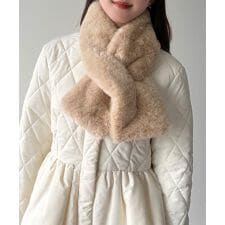 mipiarl 　2WAYフェイクファーマフラー