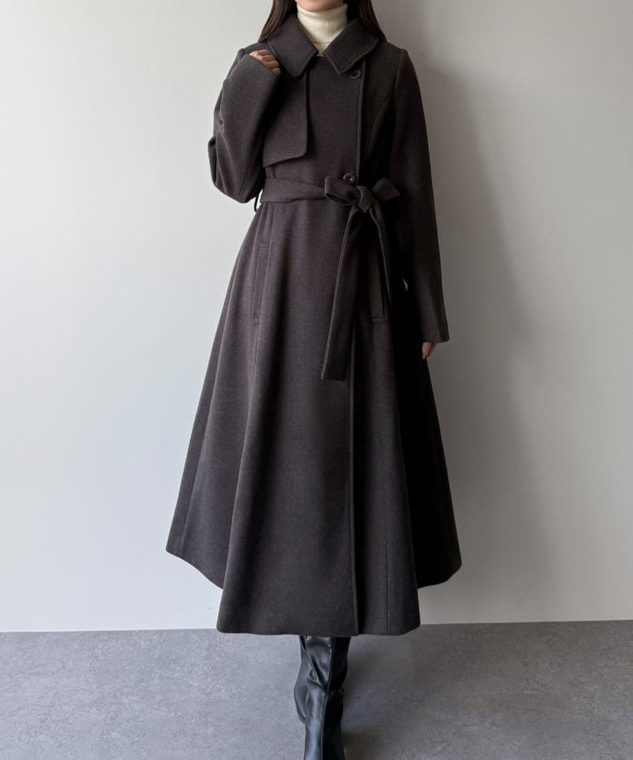 mipiarl ステンカラーロングレディコート JUNOAH｜mipiarl ステンカラーロングレディコート | Rakuten Fashion