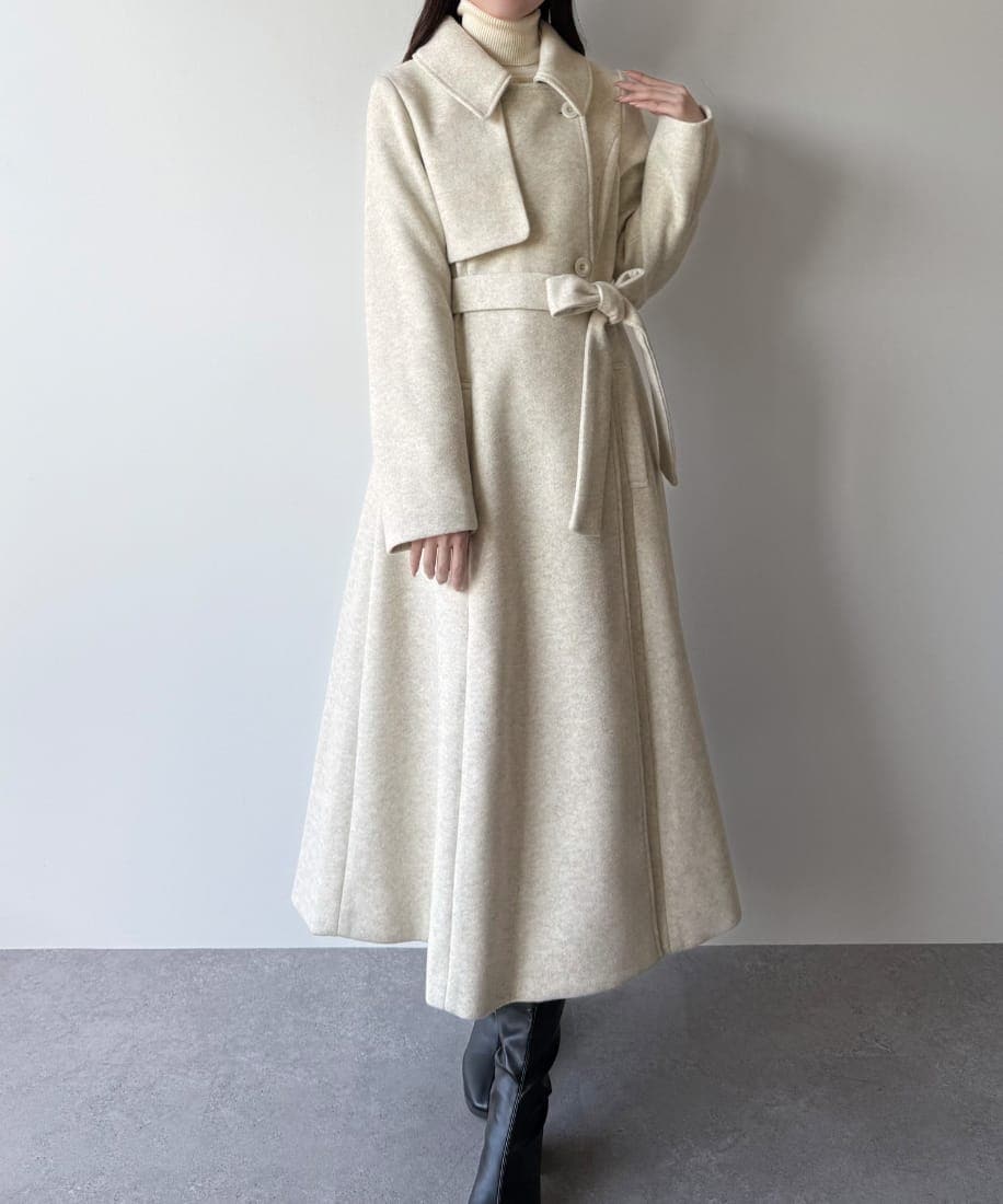 mipiarl ステンカラーロングレディコート JUNOAH｜mipiarl ステンカラーロングレディコート | Rakuten Fashion