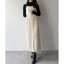 ミピアール(mipiarl)のmipiarl 　薄手ツイードタイトキャミワンピース