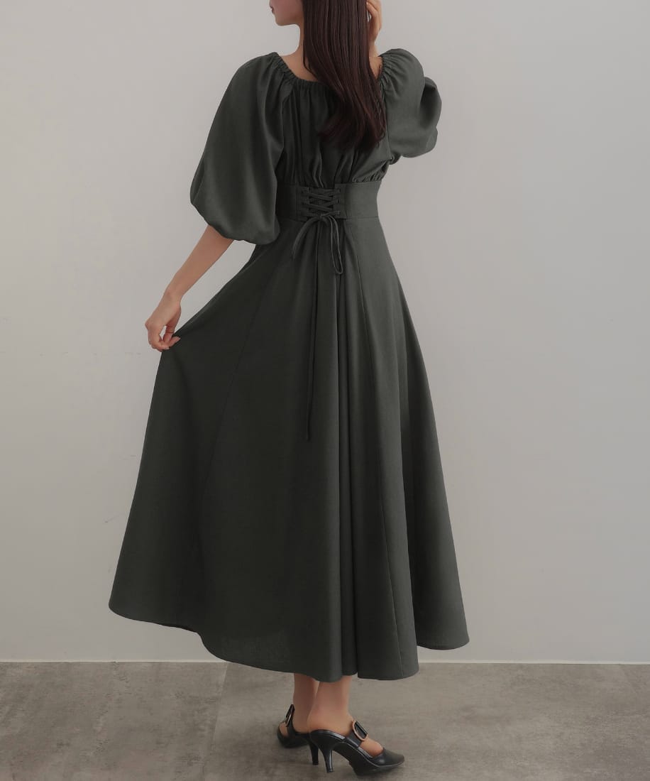 新品タグ付き　2wayリネン混フレアワンピース　CENEA CENEA ワンピース 2wayリネン混フレアワンピース : ZOZOTOWN