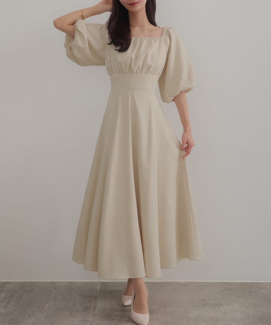 CENEA　2way Vネックシアーコルセットワンピース セネア CENEA CENEA 2wayVネックシアーコルセットワンピース