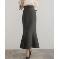 CENEA　【選べる】細ベルト付きハイウエススカート（マーメイド／フレア）