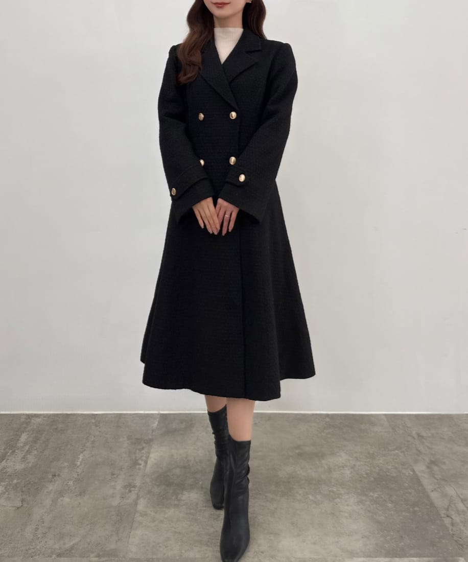 Louere ルエレ ウエストシェイプフレアチェスターコート　Sサイズ 楽天市場】Louere ウエストシェイプフレアチェスターコート