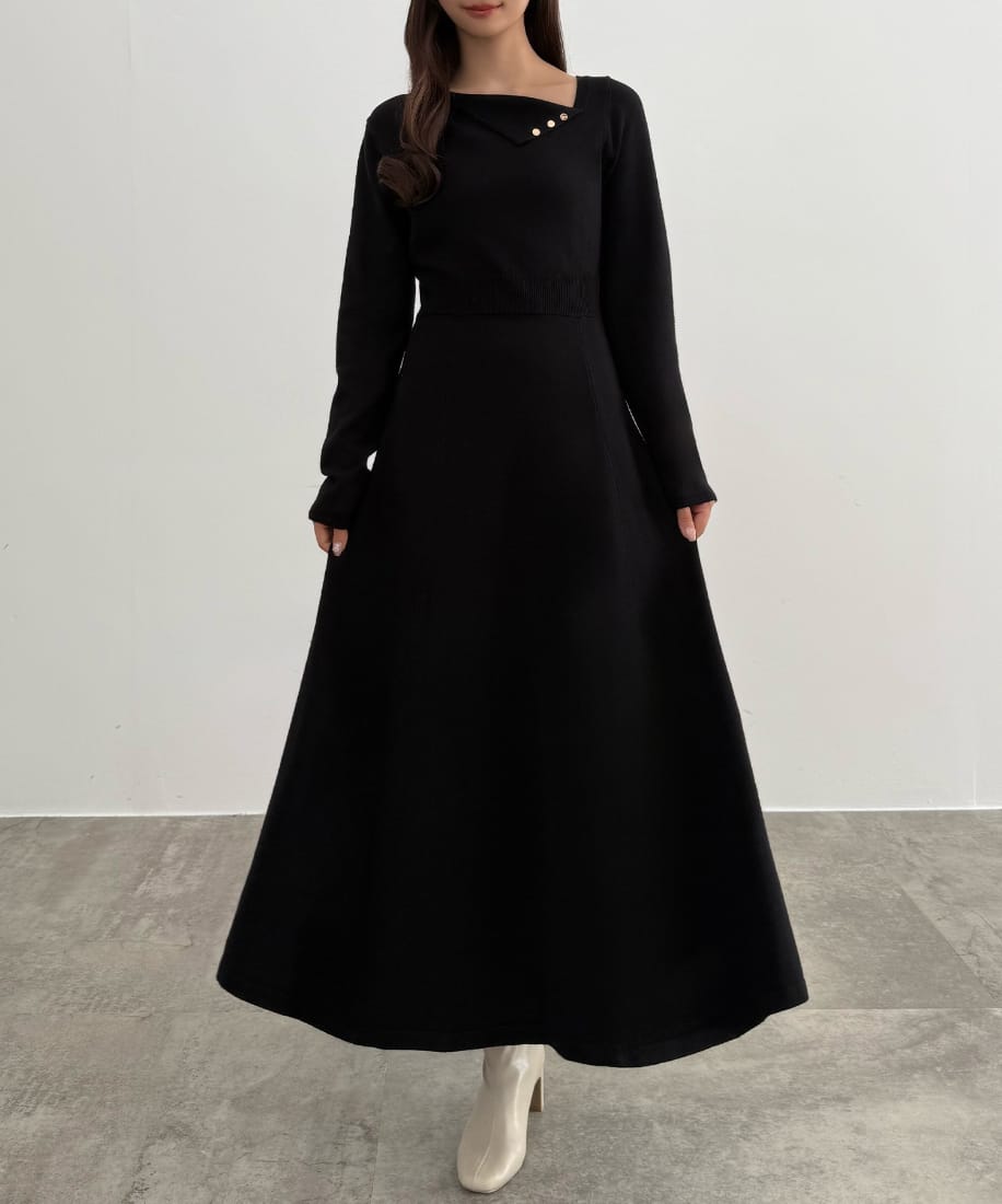 CENEA ウエストシェイプツイードロングコート | セネア(CENEA