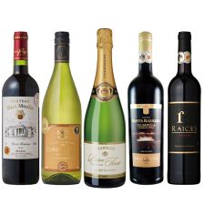 ビバ　ヴィーノ(Viva-vino)の贅沢シャンパン入り！ソムリエ厳選ワイン5本セット