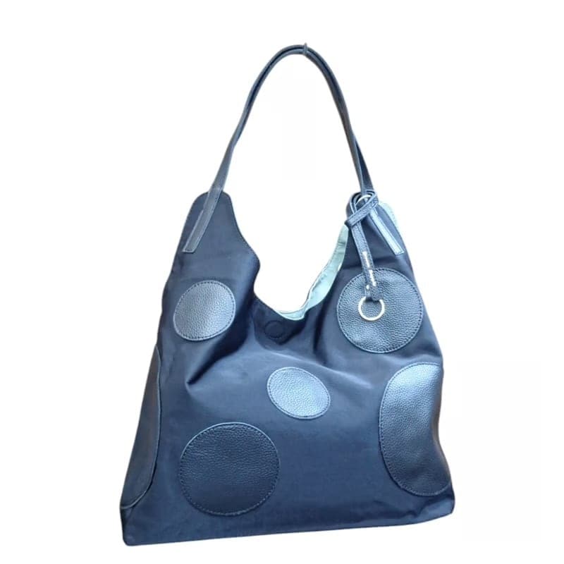 Harris Tweed ハリスツイードxパラフィン帆布の横型トート、牛革付属