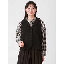 テーラーベスト　綿麻接結　【M～3L】 【大きいサイズ】