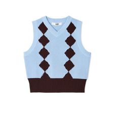 ファーファー(FURFUR)のスリットアーガイルベスト