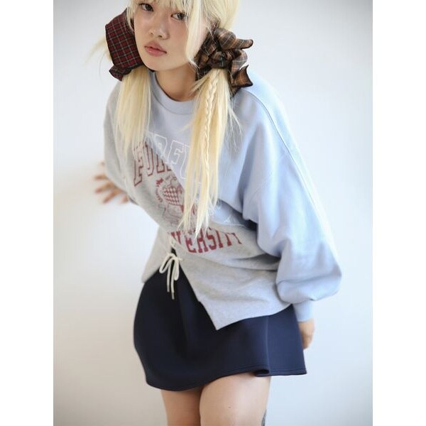 FURFUR ビジュー付きロゴ刺繍スウェット FURFUR｜ビジュー付きロゴ刺繍スウェット | Rakuten Fashion