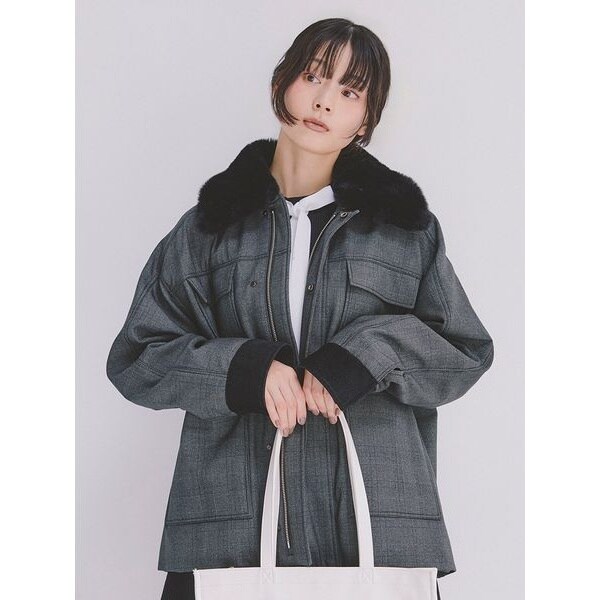 パデットボウタイワークブルゾン | ファーファー(FURFUR) | マルイ