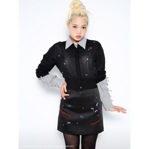FUR FUR 新品〈タグ付き〉スカート FURFUR タグ付き ファーファー アシンメトリータックスカート