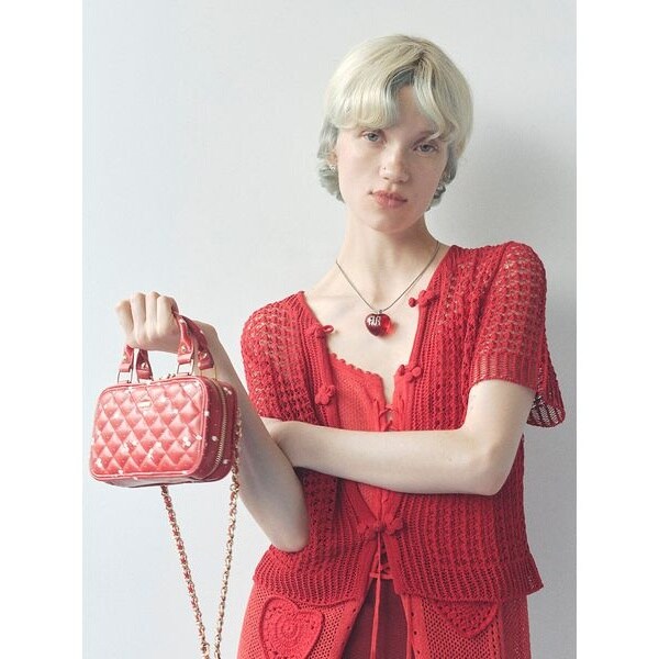 トップス Pot French Sleeve Knit 骨格ストレートかぎ編みニットトップス トップス|骨格ストレート