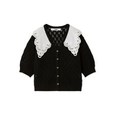 ファーファー(FURFUR)のレースカラーカーディガン