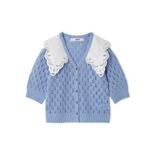 ファーファー(FURFUR)のレースカラーカーディガン