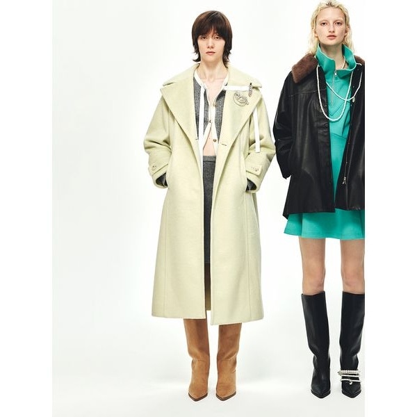 SLOBE IENA ECO WOOL チェスター　イエナスローブ 追加予約》souple woolダブルフェイスチェスターコート