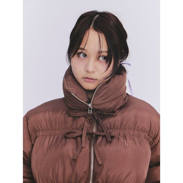 オードリーアンドジョンワッド キルティングスタンドカラーロングダウンコート Audrey and John Wad】シレーキルティングスタンドカラーダウン