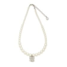 リボンモチーフパールネックレス