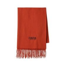 ロゴ刺繍大判ストール